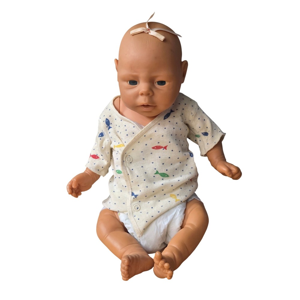 Vintage 1960 Berjus Anatomically correct Newborn Baby‎ Doll